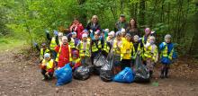 Leśnicy z przedszkolakami po raz kolejny posprzątali las